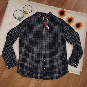 NWT Merona Men’s Plaid Button Front Shirt